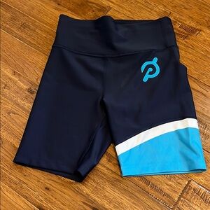 Peloton Navy and Blue Athletic Shorts